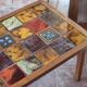 1960s geometric tiled brutalist coffee table by Jean Gregorieff