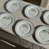 Set of 12 cheese plates France Chavroux 1990s D 21.5