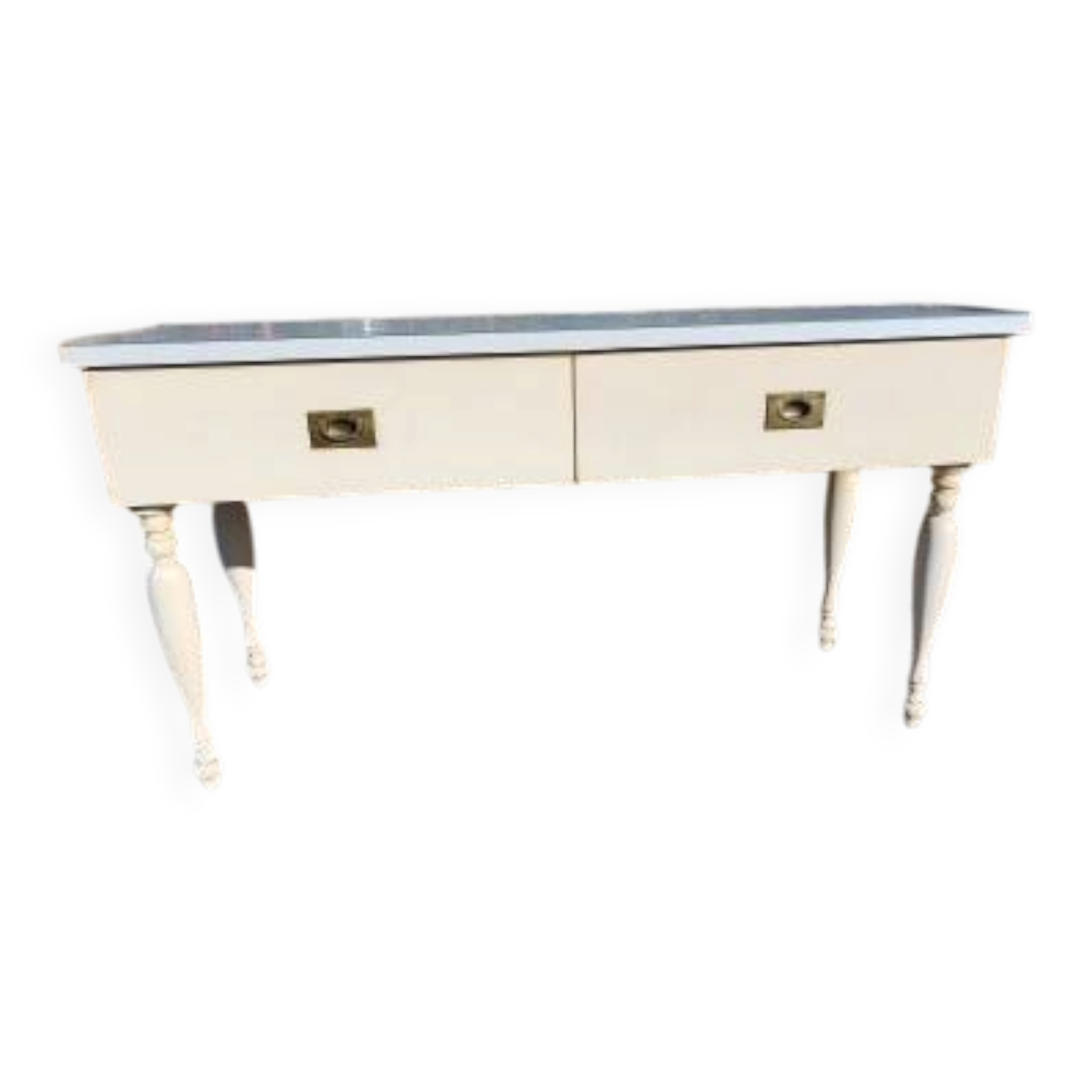 Console vintage bois et formica