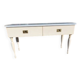 Vintage wood and formica console
