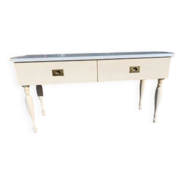 Console vintage bois et formica