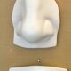 Nose and mouth in plaster of David by Michelangelo