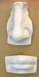 Nose and mouth in plaster of David by Michelangelo