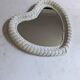 Vintage 80s rattan mirror