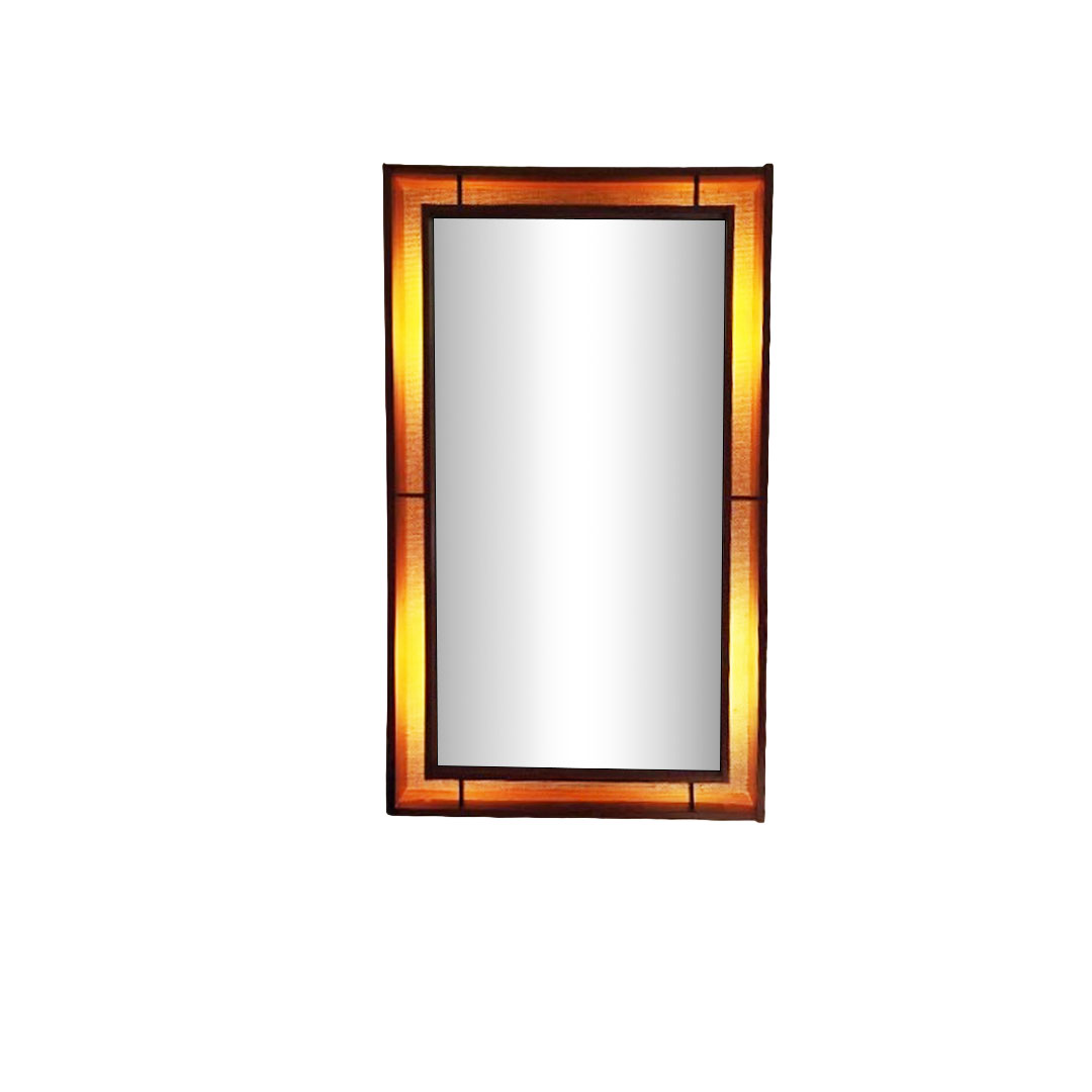 A large backlit mirror, Denmark 1960s.