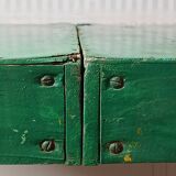 Green folding wooden table/suitcase