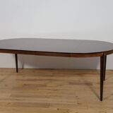 Mid-Century Round Rosewood Dining Table Model 71 by Severin Hansen for Hasl