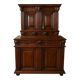 Cabinet - Buffet Deux Corps Renaissance En Noyer, XVIIe