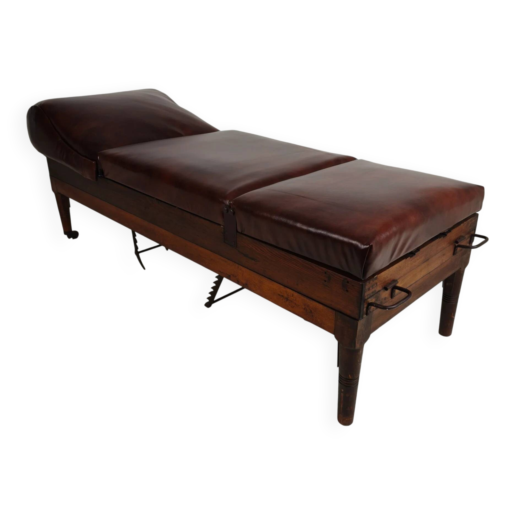Lit d'hôpital militaire anglais antique – 19e siècle