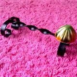 6 knife holders shells ceramic 1950