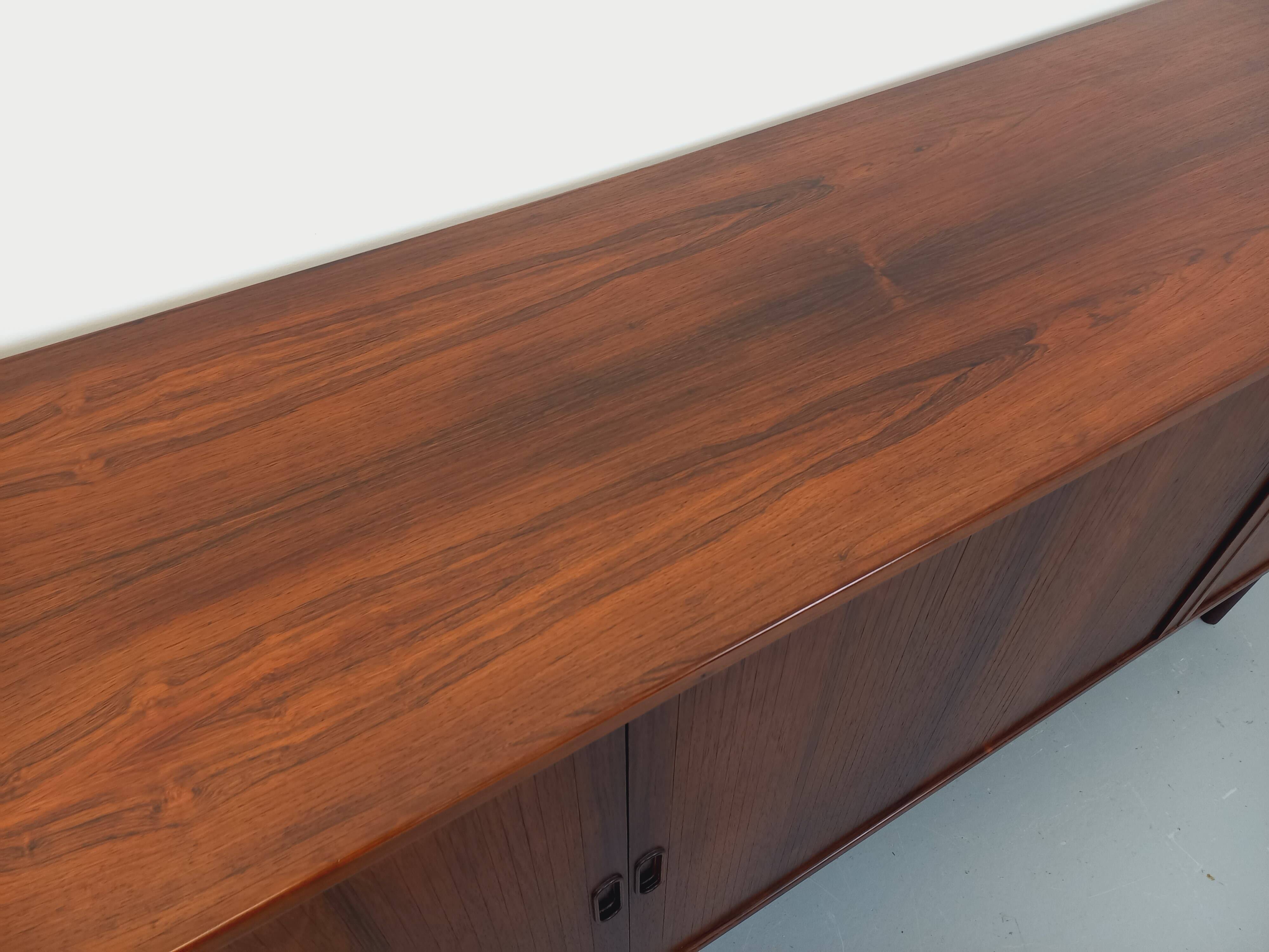 Vintage Scandinavian enfilade by Danish designer Arne Vodder in rosewood.