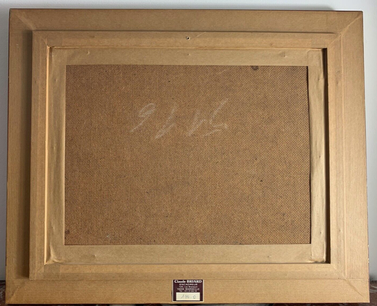 Oil on canvas Italian School, the coasts of Tuscany in Italy, signed R.GIOVANI