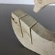 Modernist travertine marble swan figure by Fratelli Mannelli, Italy, 1970s