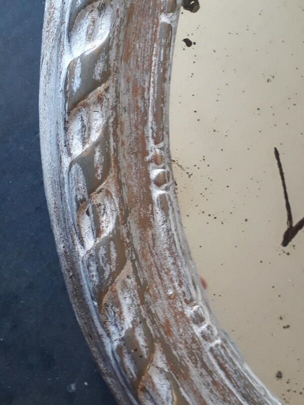 Mirror oval medallion style Napoleon III 45 x 42cm