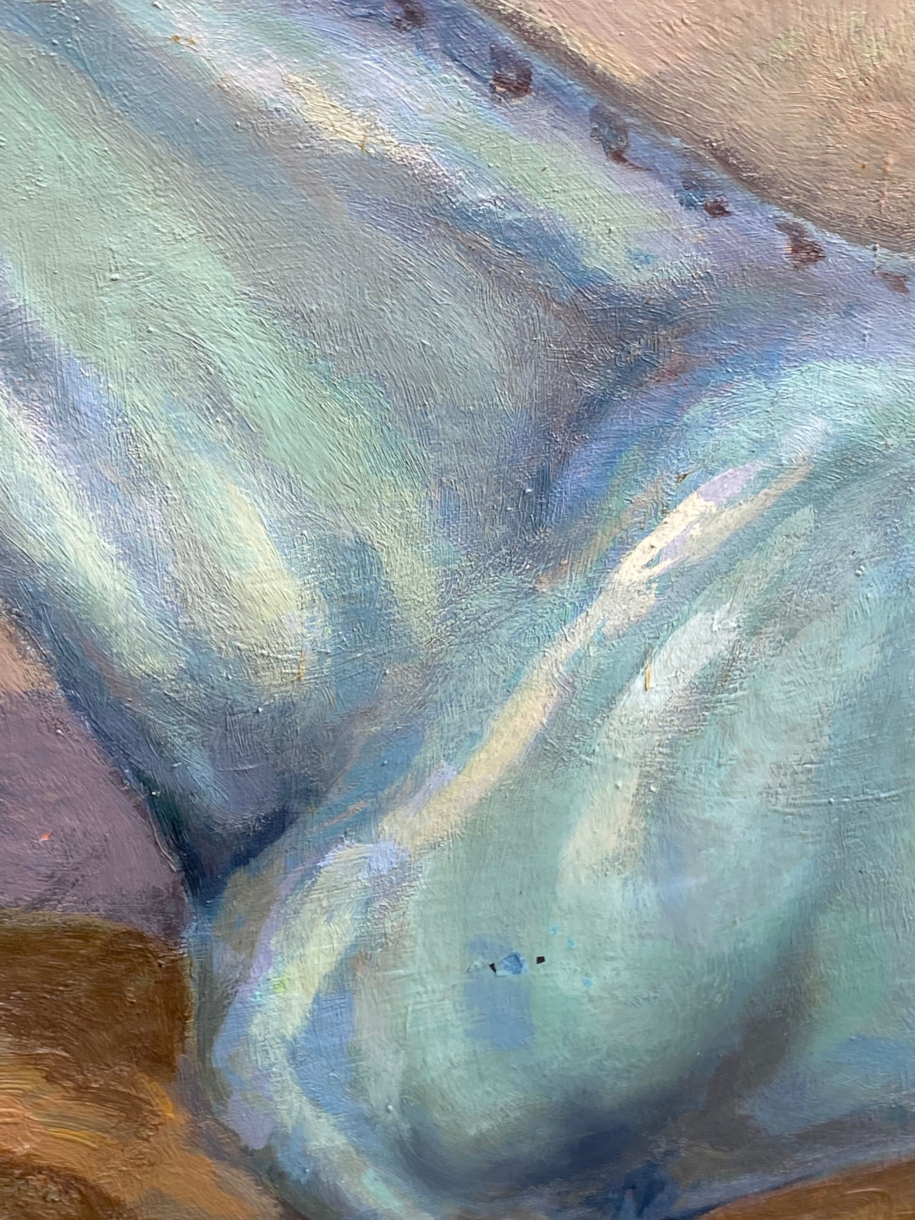 Painting of a naïve style horse