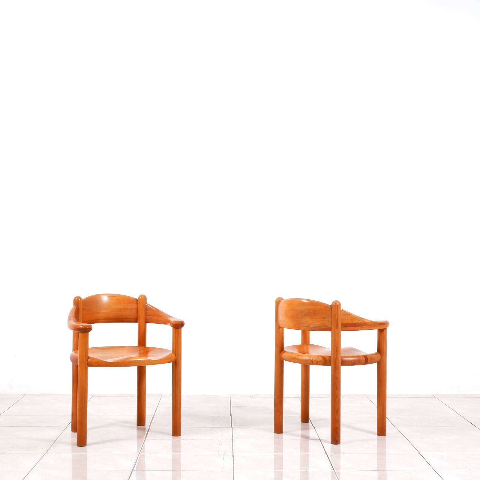 Set of 6 solid pinewood armchairs by Rainer Daumiller for Hirtshals Sawmill