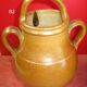 Pottery jug old jar vernified sandstone