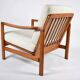 Original Baczyk Scandinavian armchair, 1960s, renovation, teak.