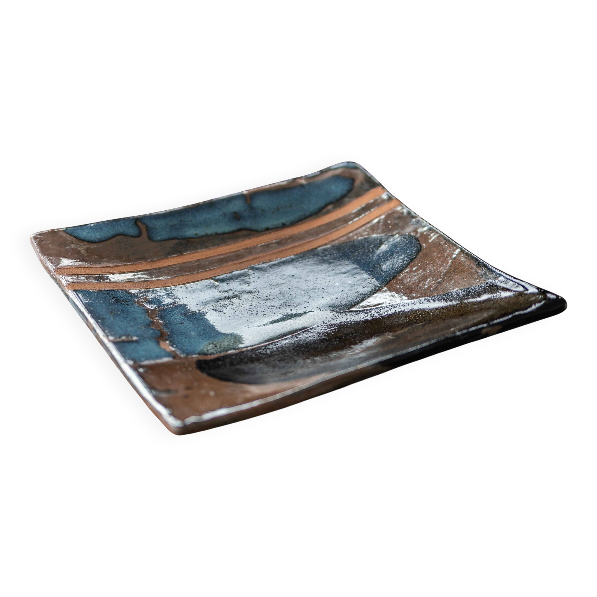 Ceramic plate, 1980s