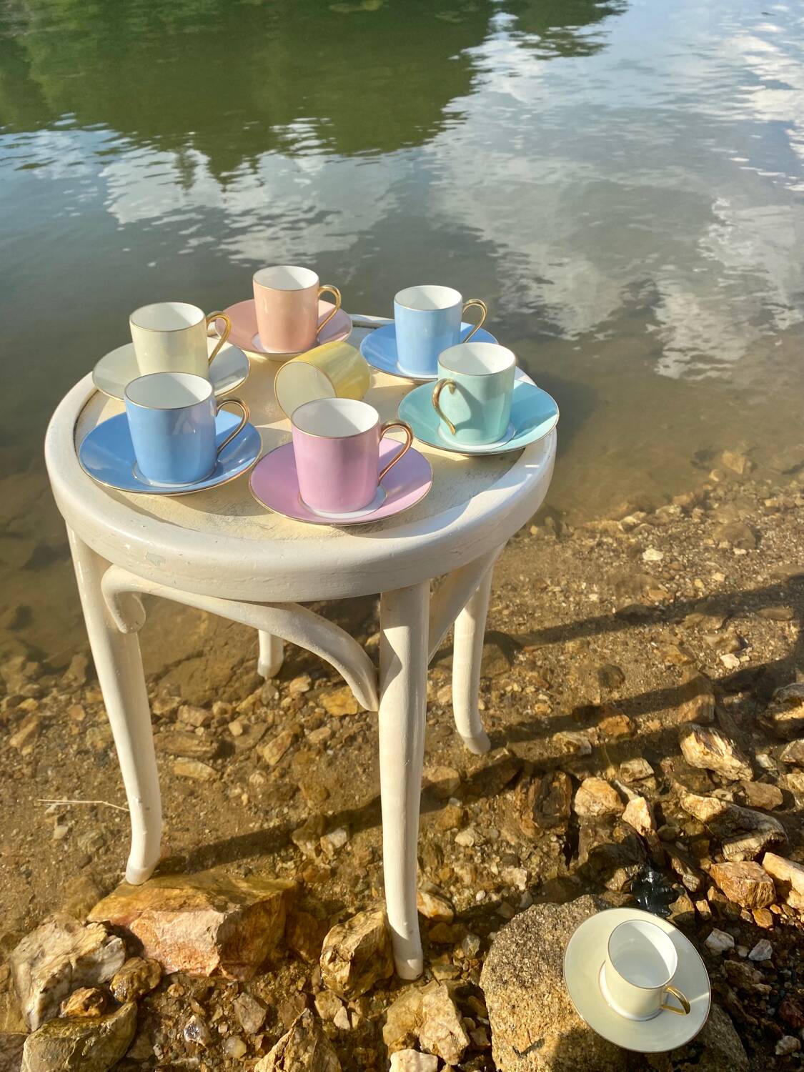 Raynaud et Co multicolor coffee cup set