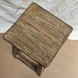 Burmese teak workshop stool