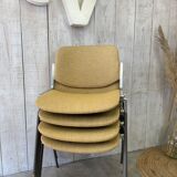 Series of 4 chairs by Piretti Giancarlo, Castelli