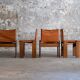 4 Monk chairs by Afra & Tobia Scarpa, 1973