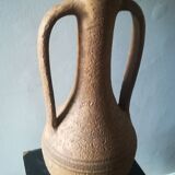 R & M of Valencia, the barn at the potters, vase with 2 handles.