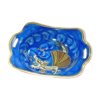 Empty Asian porcelain pocket C.M