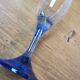 Service of 30 blue footed glasses.