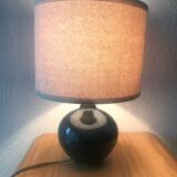 Enamelled sandstone lamp foot