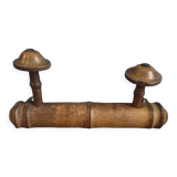 Coat rack wood 2 hooks