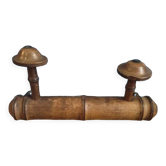 Coat rack wood 2 hooks
