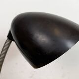 Vintage Brown Bakelite Gooseneck Table Lamp, 1950s