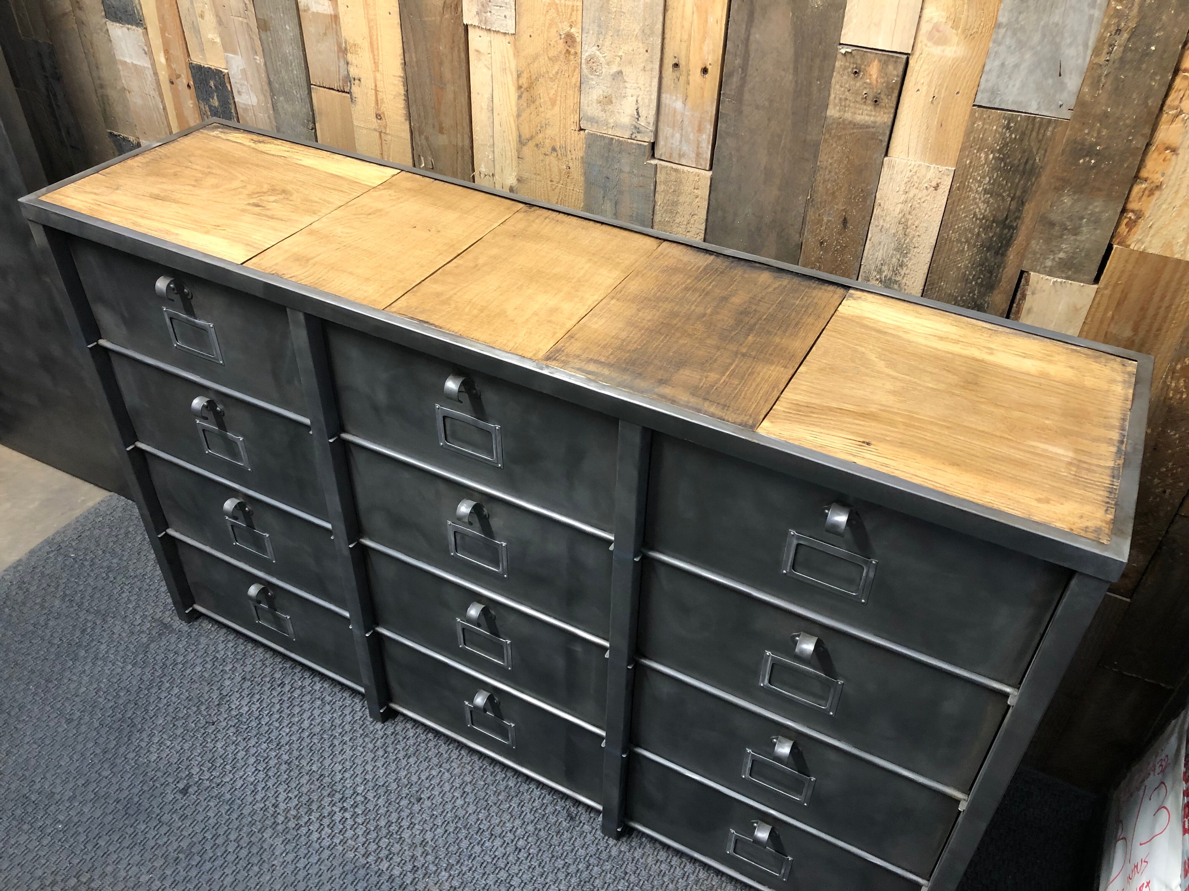 Valve cabinet industrial shoes 12 valves STRAFOR metal wood