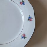 Set of 8 dinner plates – Digoin & Sarreguemines – Vintage floral design