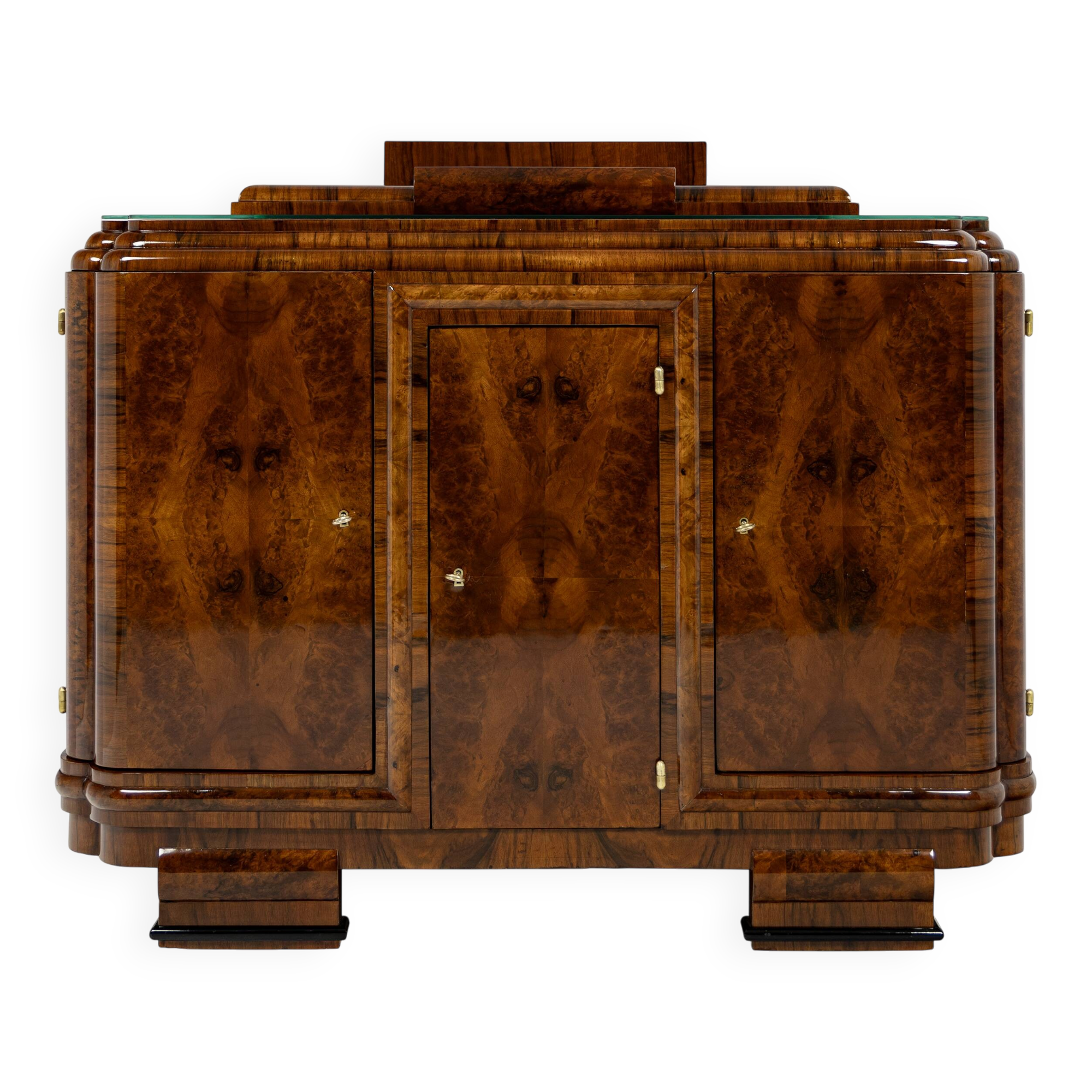 Art Deco walnut burl buffet - 1925-1939