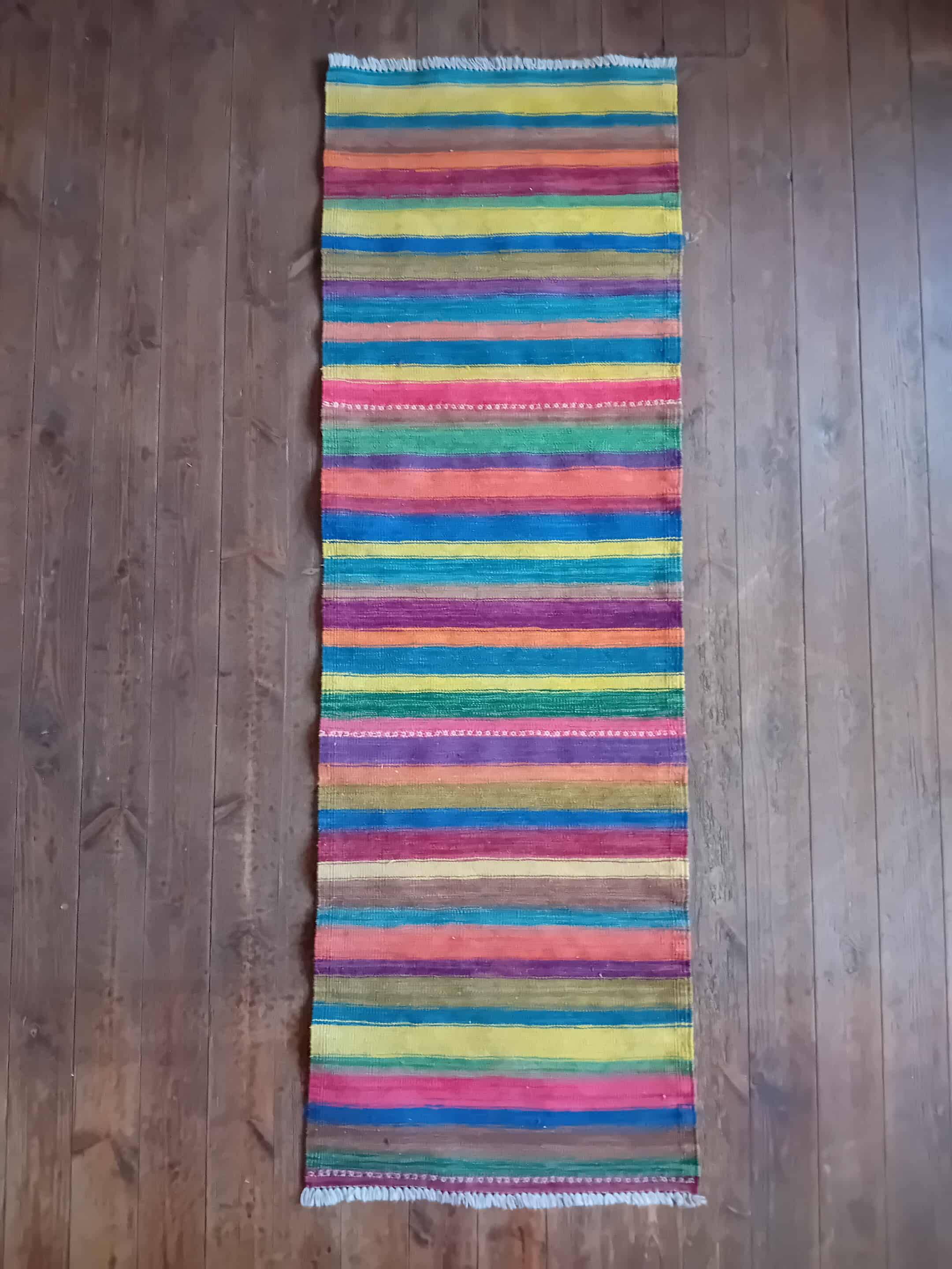 Handmade Indian Kilim 200x64cm