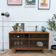 Vitrine en teck