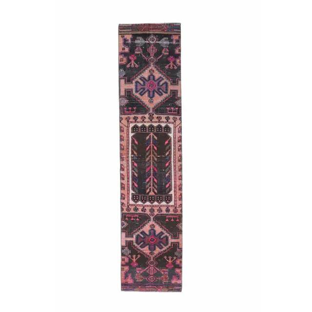 Vintage Turkish Oushak Handmade Wool Runner 55X235