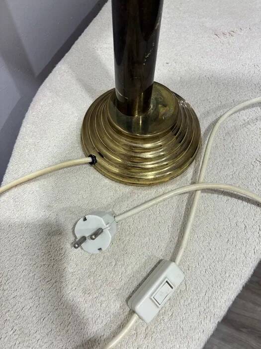 Casa Vogue Brass Table Lamp — Art Deco Style, Italy 1970s
