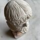 Buste de Zeus en plâtre et marbre
