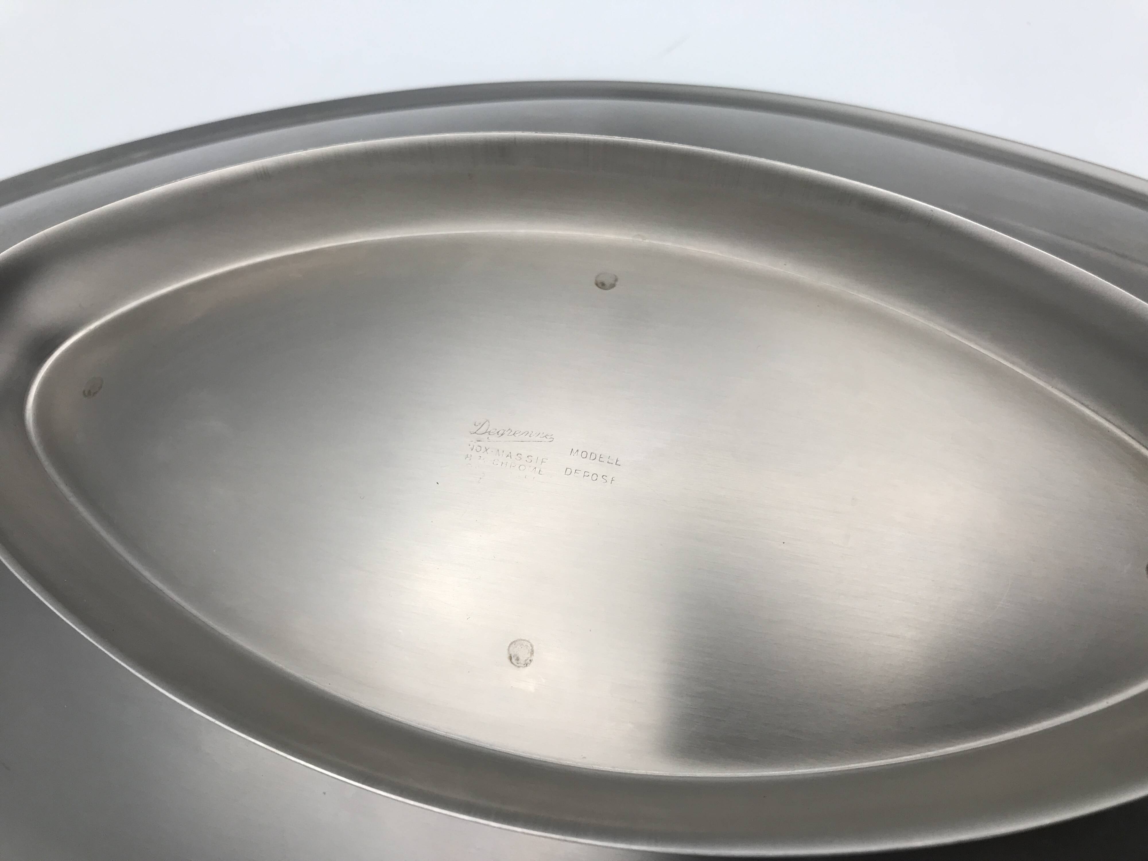 Tray, cosmos serving dish on foot guy degrenne