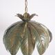 Suspension vegetal pattern green leaves