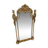 Important antique mirror in carved and gilded wood – Napoleon III style