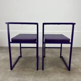 2 postmodern design chairs, 80s