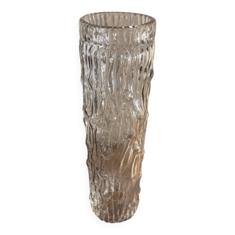 Frosted glass vase