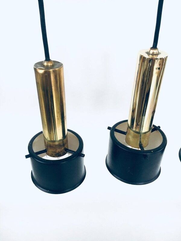 Italian Pendant Lamps, Italy, 1960s, Set of 4