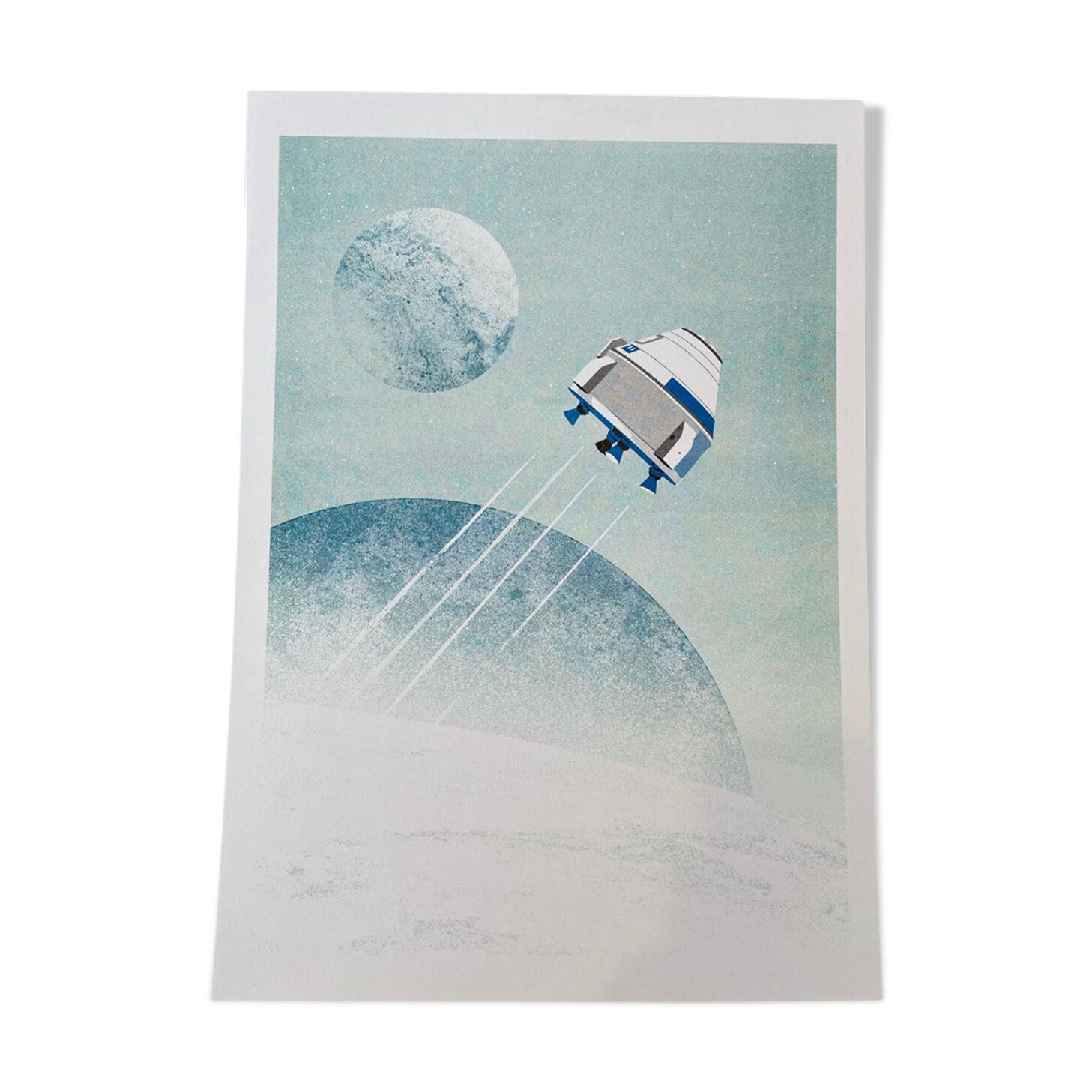 Illustration in risography "Alien"