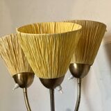 Vintage 1950s floor lamp with 3 flexible lights